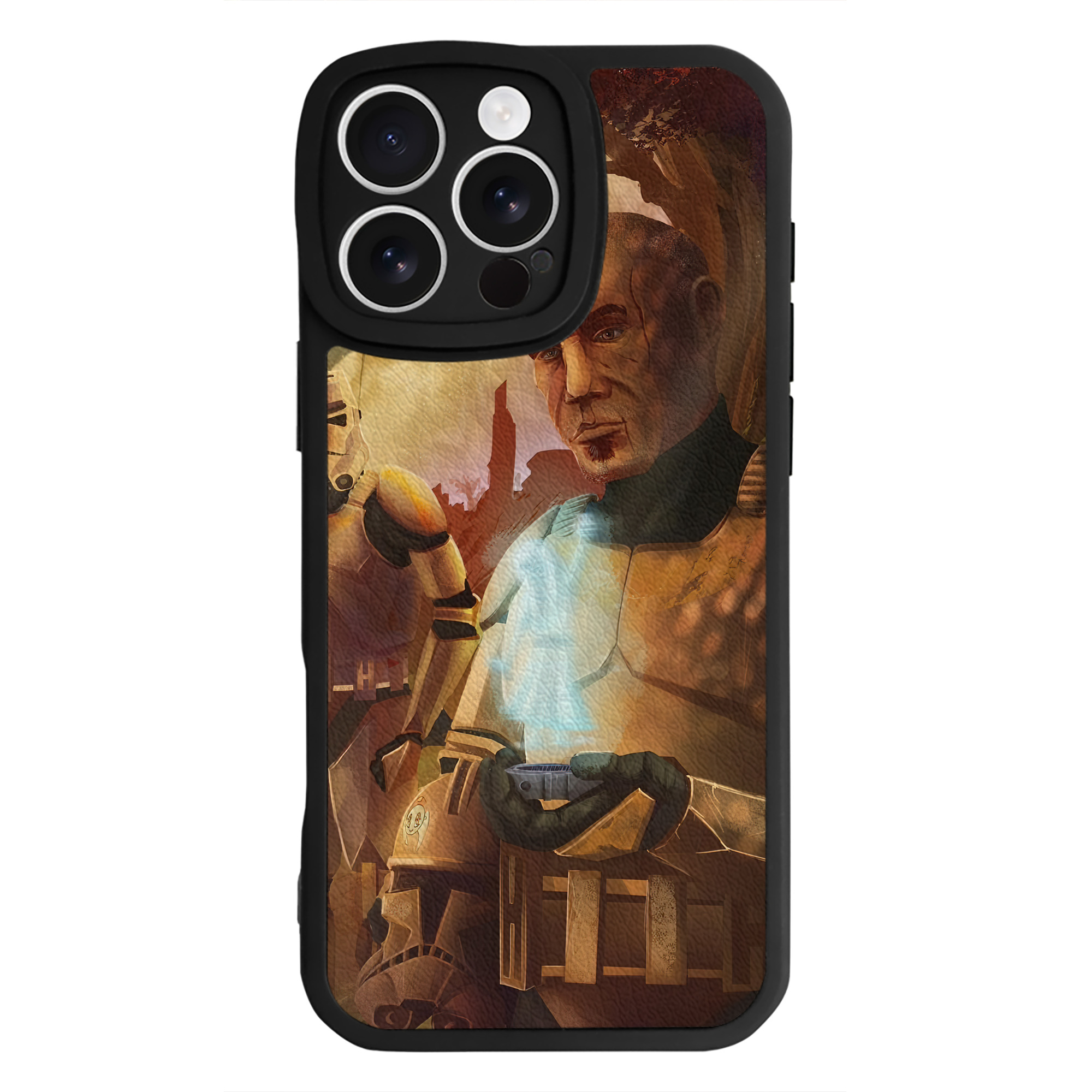 （画像用） スター・ウォーズ Star Wars 【iPhone 16シリーズ対応】シリコンスマホケース（レザー調） 材質：シリコン